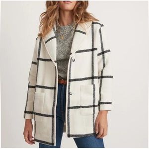 NWOT Marine Layer shawl windowpane check jacket size xl